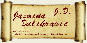 Jasmina Dulikravić vizit kartica